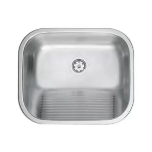 tanque peq Tanque de Encaixe Tramontina Hera 34 L em Aço Inox Acetinado 50x40 cm - 94400/107
